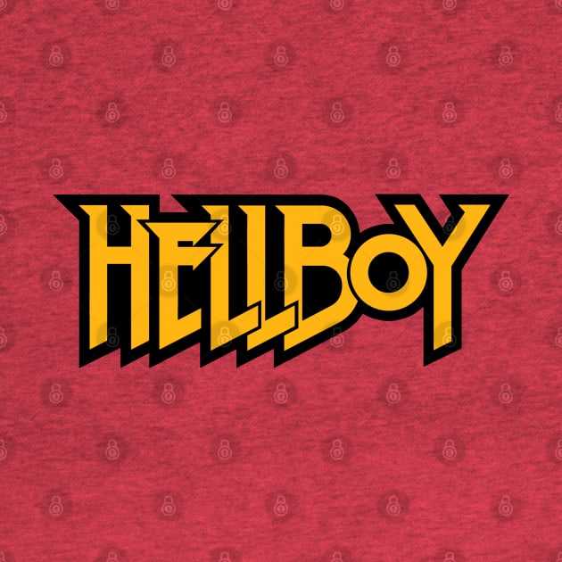 HELLBOY - letters gold by ROBZILLA